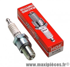 Bougie ngk b10es pour la majorité des moteurs a refroidissement liquide de configuration plus performante (bougie longue) .