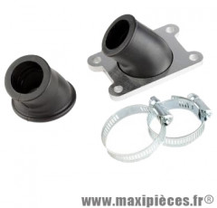 Kit pipe admission bride manchon a angle variable adapt: minarelli am6 aprilia rs rx 50 malaguti xsm xtm peugeot xp6 xps yamaha tzr ...