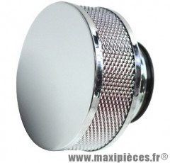 Filtre a air adaptable diametre 28/35 cylindrique extra plat droit chrome