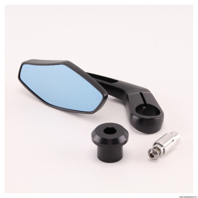 Rétroviseur embout de guidon gauche mercy noir pour moto et autre * Déstockage !