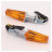Clignotants keen gris / orange à ampoule homologué universel pour moto, scooter, mob, quad… * Déstockage !