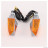 Clignotants keen gris / orange à ampoule homologué universel pour moto, scooter, mob, quad… * Déstockage !