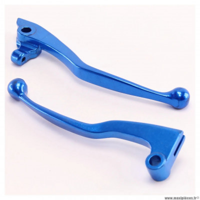 Paire de levier de frein et d'embrayage type origine couleur bleu pour moto Yamaha 350 RDLC / 600 FZ, SRX / 900 XJ / 1100 FJ * Déstockage !