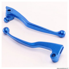 Paire de levier de frein et d'embrayage type origine couleur bleu pour moto Yamaha 350 RDLC / 600 FZ, SRX / 900 XJ / 1100 FJ * Déstockage !