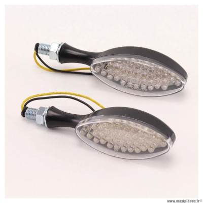 Cligotant à led Noir pour universel moto, scooter et autre * Déstockage !