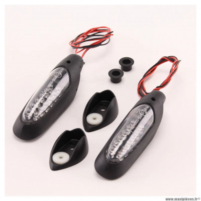 Clignotant Aeroled noir orientable pour moto et autre * Déstockage !