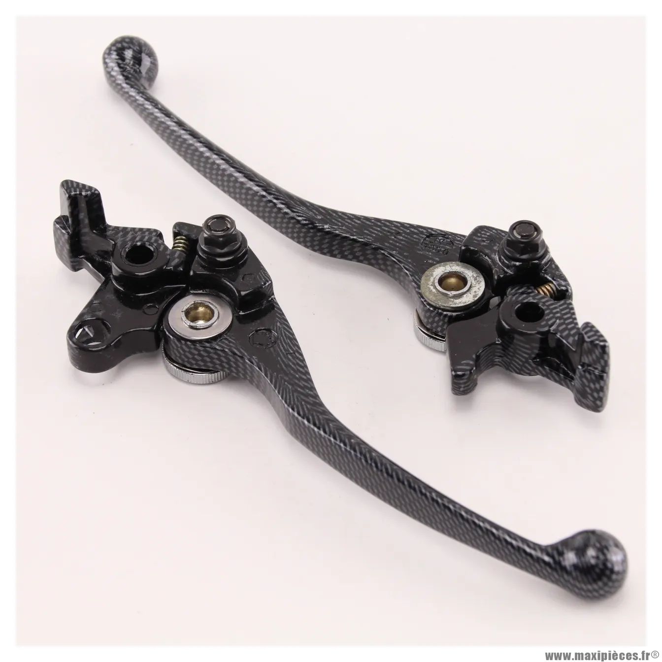 Paire de levier de frein et d'embrayage type origine couleur carbone pour moto Yamaha 400/1200/1300 XJR jusqu'a 2001
