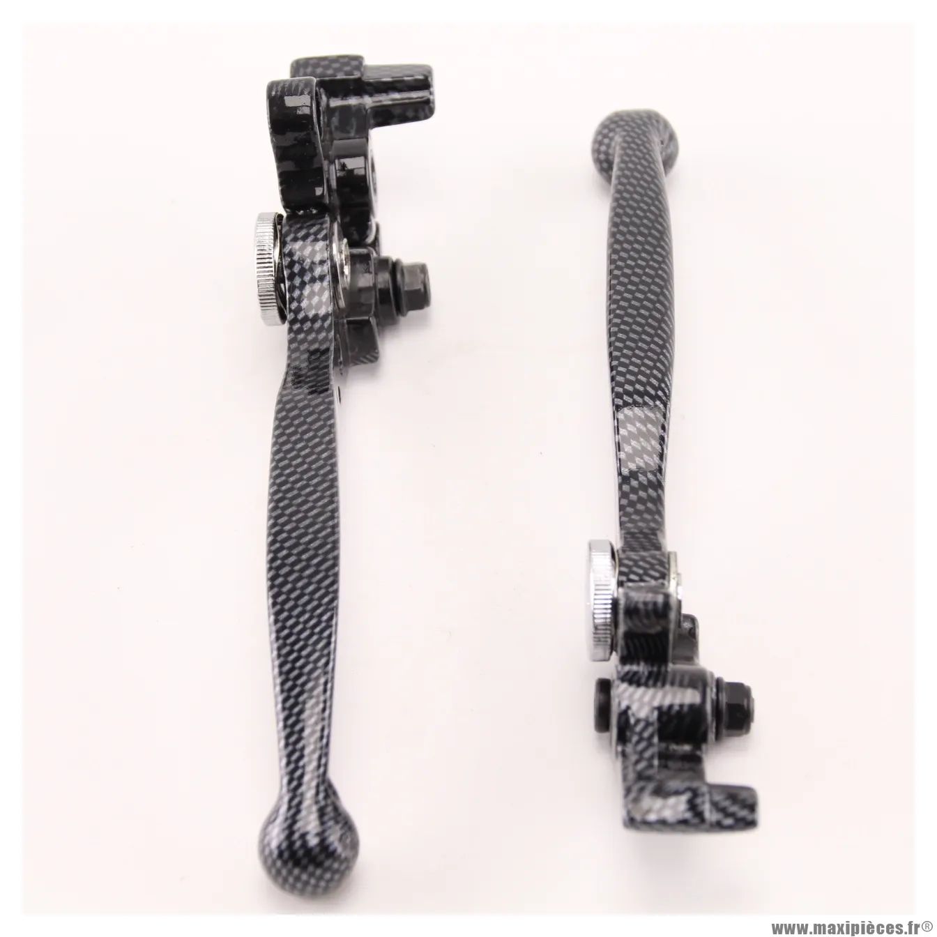 Paire de levier de frein et d'embrayage type origine couleur carbone pour moto Yamaha 400/1200/1300 XJR jusqu'a 2001