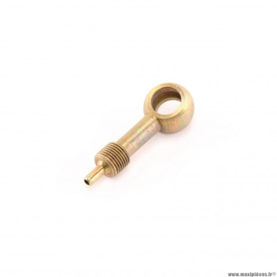 Raccord banjo à visser coudé 15° (Ø10mm) pour durite de frein aviation * Déstockage !
