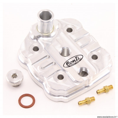 Culasse Conti CRX alu cnc compatible pour motorisation minarelli am6 50cc aprilia rs rx malaguti xsm xtm peugeot xp6 xps yamaha tzr * Déstockage !