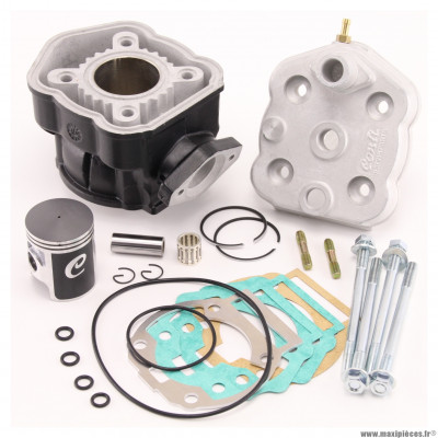 Haut moteur alu conti racing avec piston graphité pour moto Aprilia rs sx rx, Derbi Senda drd gpr x-race x-treme, Gilera smt rcr motorisation euro 3/4 50cc 2T * Déstockage !