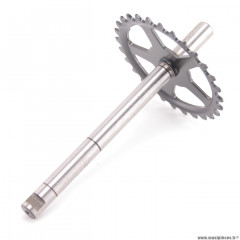 Axe de pédalier origine NL91768000 pour cyclomoteur Mbk 40/41/50/51 (28 dts) * Déstockage !