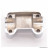 Pontet-collier de guidon chrome origine NY16255000 pour cyclo MBK 51, DAKOTA, KANSAS, PHENIX... * Déstockage !