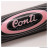 Mousse de guidon Conti rose/noir 16cm pour moto/50 à boite/scooter/mobylette/quad *Déstockage !
