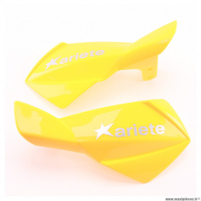 Protèges-mains motocross enfants de marque Ariete universels jaune *Déstockage !