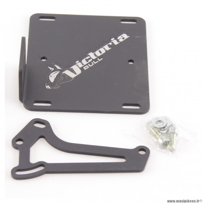 Support plaque immatriculation ludix noir Victoria Bull *Déstockage !