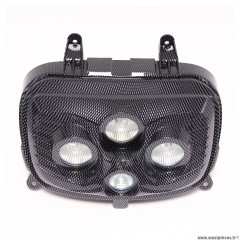 Phare optique Mygale halogène 4x35w imitation carbone Booster 2004 et après *Déstockage !