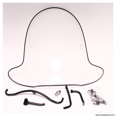 Bulle-saute vent pour scooter 50-100 MBK Ovetto / Yamaha Neos 1996>2007 (h 670mm - l 690mm) * Déstockage !