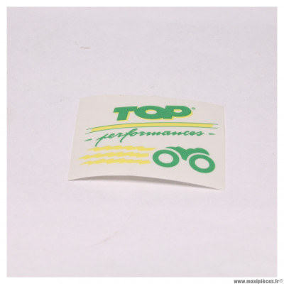 Autocollant top performances vintage (60×50 mm) sticker moto scooter mécaboite tuning * Déstockage !