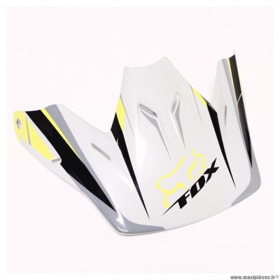 Visière cross pour casque FOX V3 Pilot gris/jaune * Déstockage !