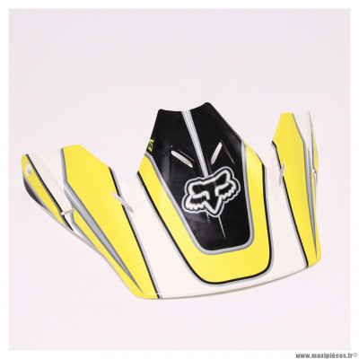Visière cross pour casque FOX V3 Race jaune * Déstockage !