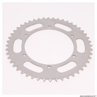 Couronne (1541) alu pas 520 48 dents 6 trous de fixations Ø interieur 142mm Ø entraxe de vis de fixation 162mm Suzuki 175 PE 1980/82 * Déstockage !