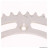 Couronne (ERGAL 896) alu pas 520 52 dents 6 trous de fixations Ø interieur 165mm Ø entraxe de vis de fixation 190mm KTM MX 125cc * Déstockage !