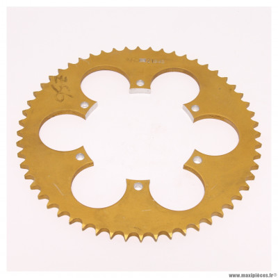 Couronne (1503) alu pas 428 56 dents 6 trous de fixations Ø interieur 110mm Ø entraxe de vis de fixation 125mm Sherco SE/SM * Déstockage !