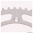 Couronne (1510) alu pas 520 50 dents 6 trous de fixations Ø interieur 155mm Ø entraxe de vis de fixation 175mm HUSQVARNA 125/250cc WRK 88/89 * Déstockage !