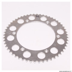 Couronne alu pas 520, 54 dents, 6 trous de fixations, Ø interieur 165mm, Ø entraxe de vis de fixation 190mm pour KTM MX 125cc * Déstockage !