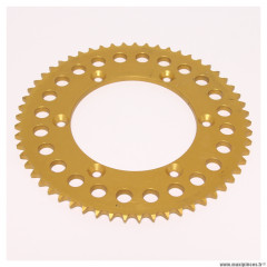 Couronne alu pas 428 57 dents 6 trous de fixations Ø interieur 126mm Ø entraxe de vis de fixation 146mm Suzuki DR 125cc SM * Déstockage !