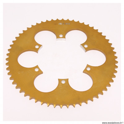 Couronne (1503) alu pas 428 58 dents 6 trous de fixations Ø interieur 110mm Ø entraxe de vis de fixation 125mm Sherco SE/SM * Déstockage !
