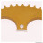 Couronne (1503) alu pas 428 58 dents 6 trous de fixations Ø interieur 110mm Ø entraxe de vis de fixation 125mm Sherco SE/SM * Déstockage !