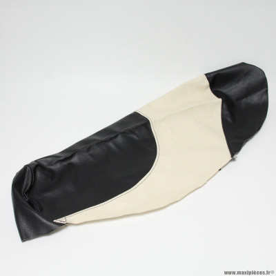 Housse de selle adaptable pour scooter Piaggio Typhoon / Gilera Storm – Noir & Blanc * Déstockage !
