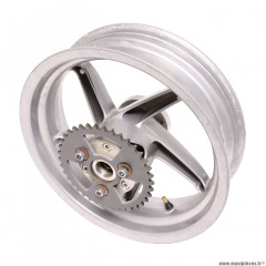 Roue arrière grise 13 pouces x 3,50 d'occasion (Grimeca) pour moto de piste Conti RX 356 V2 50cc * Déstockage !
