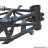 Cadre moto de piste Conti RX 356 V1/V2 Fixation moteur haut - Occasion peint noir * Déstockage !