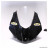 Carénage face avant + flanc en fibre d'occasion, peinture noire, avec fissures et rayures à réparer, pour moto de piste Conti RX 356 V3/V4. * Déstockage !