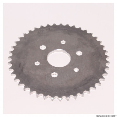Couronne alu Z43 420 Ø40,5 mm pour moto conti RX 356 V4 50/70/80cc et autres - 6 trous * Déstockage !