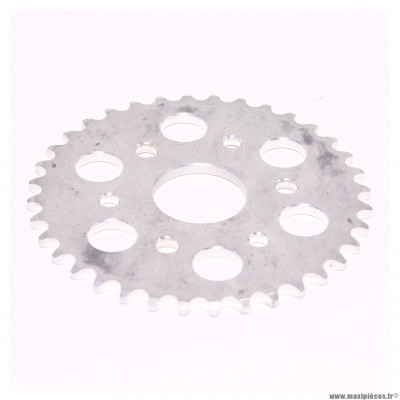 Couronne alu Z36 420 Ø40,5 mm pour moto conti RX 356 V4 50/70/80cc et autres - 6 trous * Déstockage !