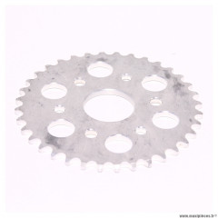 Couronne alu Z36 420 Ø40,5 mm pour moto conti RX 356 V4 50/70/80cc et autres - 6 trous * Déstockage !