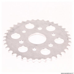 Couronne alu Z37 420 Ø40,5 mm pour moto conti RX 356 V4 50/70/80cc et autres - 6 trous * Déstockage !