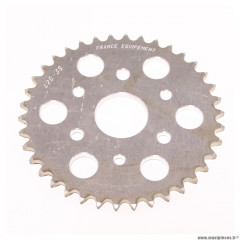 Couronne alu Z38 420 Ø40,5 mm pour moto conti RX 356 V4 50/70/80cc et autres - 6 trous * Déstockage !