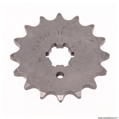 Pignon de sortie de boîte 16 dents pour moto Conti RX125 Pre GP (moteur Husqvarna) * Déstockage !