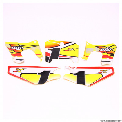 Kit déco jaune pour mini moto Conti 50 X-BOY 2004 * Déstockage !