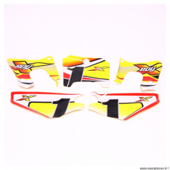 Kit déco jaune pour mini moto Conti 50 X-BOY 2004 * Déstockage !