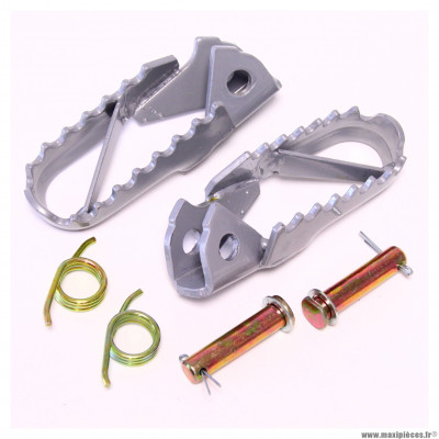 Paire de repose pied complet pour moto Conti RX650 PRO / USA * Déstockage !