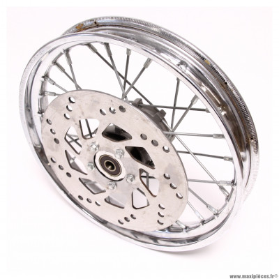 Roue avant 1.5 x 12 pouces (+ disque) pour moto Conti RX750 * Déstockage !
