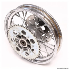 Roue arrière fer 1.5 x 10 pouces (+ disque et couronne) pour moto Conti RX650 * Déstockage !