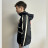 Veste de pluie moto Wiils Homme/Femme imperméable à capuche et coupe-vent Taille L noir *Destockage !