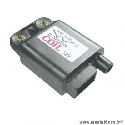 Bobine d'allumage 58095R adaptable pour scooter Piaggio 50 ZIP 2T 2000+, 50 TYPHOON 1998+, 50 NRG 1999+, 50 LIBERTY 2T 2004+, Gilera 50 STALKER 2004+, 50 RUNNER 2004+